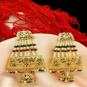 Beautiful Earrings with ONE GRAM 24k GOLD plating2
